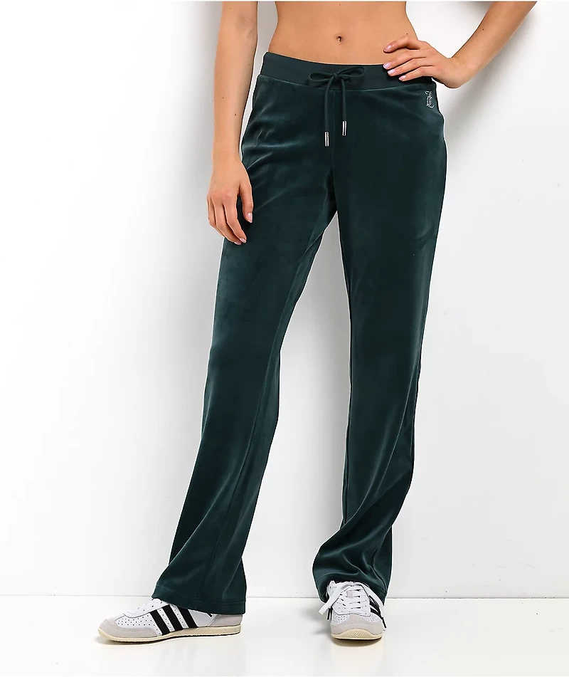 Juicy Couture OG Big Bling Junebug Velour Track Pants