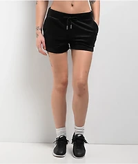 Juicy Couture OG Big Bling Licorice Velour Track Shorts