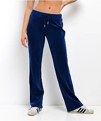 Juicy Couture OG Big Bling Varsity Blue Velour Track Pants