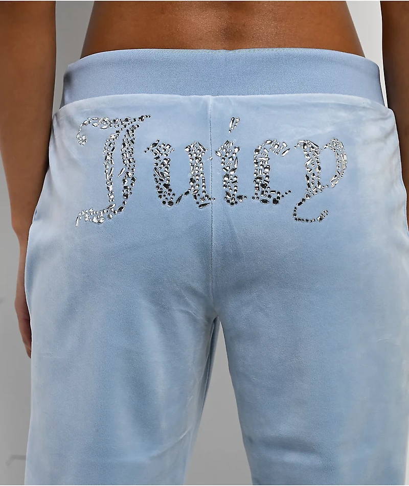 Juicy Couture OG Bling Frosted Velour Track Pants