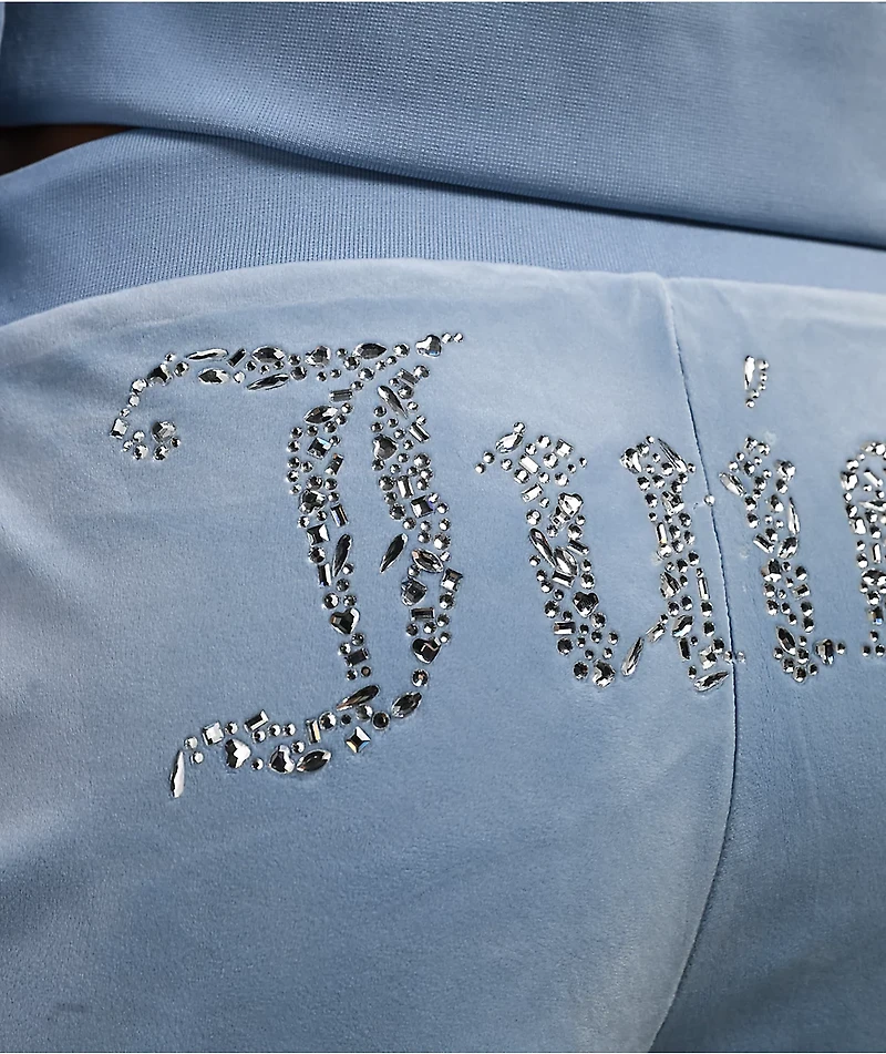 Juicy Couture OG Bling Frosted Velour Track Pants
