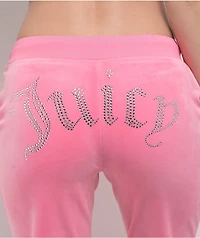 Juicy Couture OG Bling Hot Hot Velour Track Pants