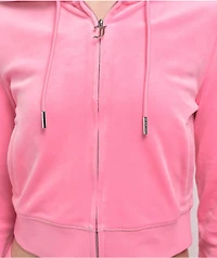 Juicy Couture OG Bling Hot Hot Velour Zip Hoodie