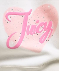 Juicy Couture Puff Print Cream Hoodie
