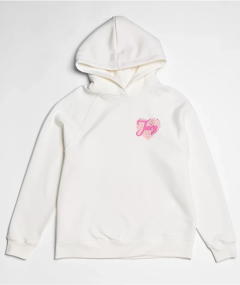 Juicy Couture Puff Print Cream Hoodie