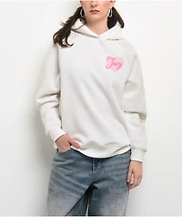 Juicy Couture Puff Print Cream Hoodie