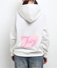Juicy Couture Puff Print Cream Hoodie
