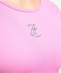 Juicy Couture Seamless Fanciful Crop T-Shirt