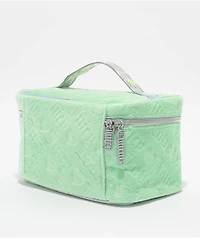 Juicy Couture Terry Train Green Velour Makeup Bag
