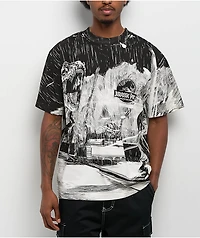 Jurassic Park Flare White T-Shirt