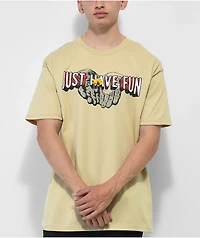 Just Have Fun Peace Offering Tan T-Shirt