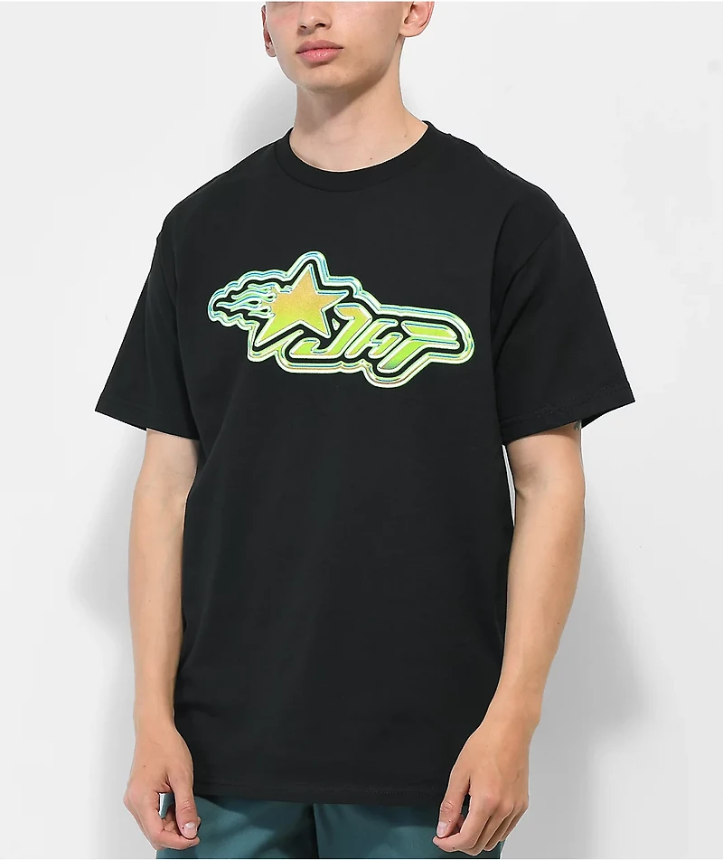 Just Have Fun Shooting Stars Black T-Shirt