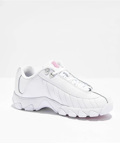K-Swiss ST329 CMF White & Pink Shoes