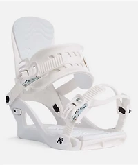 K2 Cassette White Snowboard Bindings