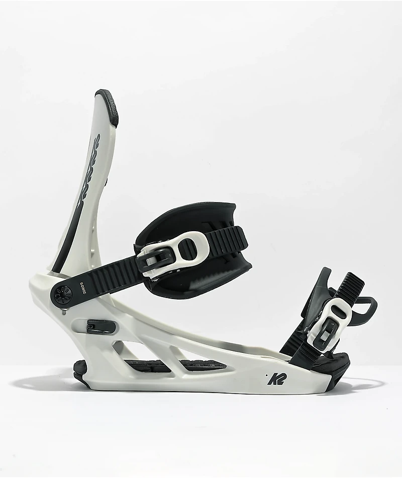 K2 Sonic Off White Snowboard Bindings