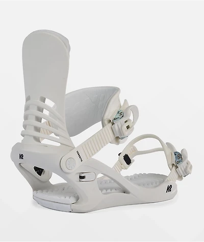 K2 Sonic White Snowboard Bindings 2024