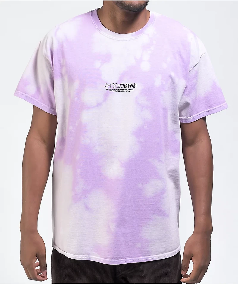 KAIJU017 GIRL017 Lavender Tie Dye T-Shirt