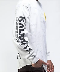 KAIJU017 GIRL017 Light Grey Tie Dye Long Sleeve T-Shirt