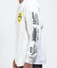 KAIJU017 GIRL017 Light Grey Tie Dye Long Sleeve T-Shirt