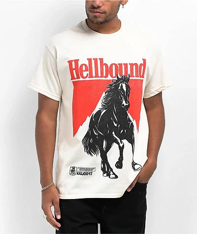 KAIJU017 Hellbound Natural T-Shirt