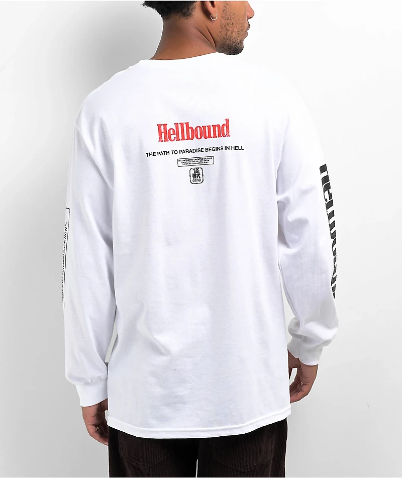 KAIJU017 Hellbound White Long Sleeve T-Shirt