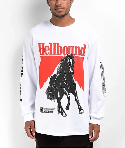 KAIJU017 Hellbound White Long Sleeve T-Shirt