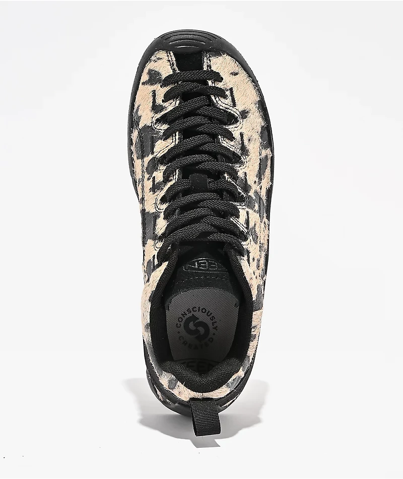 KEEN Jasper OG Cow Print & Black Shoes