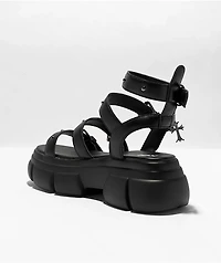 KOI A Raining Vengeance Charm Black Sandals