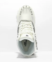 KOI Boned Catch White Platform Boots