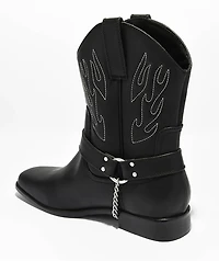 KOI Broken Bronco Black Cowboy Boots
