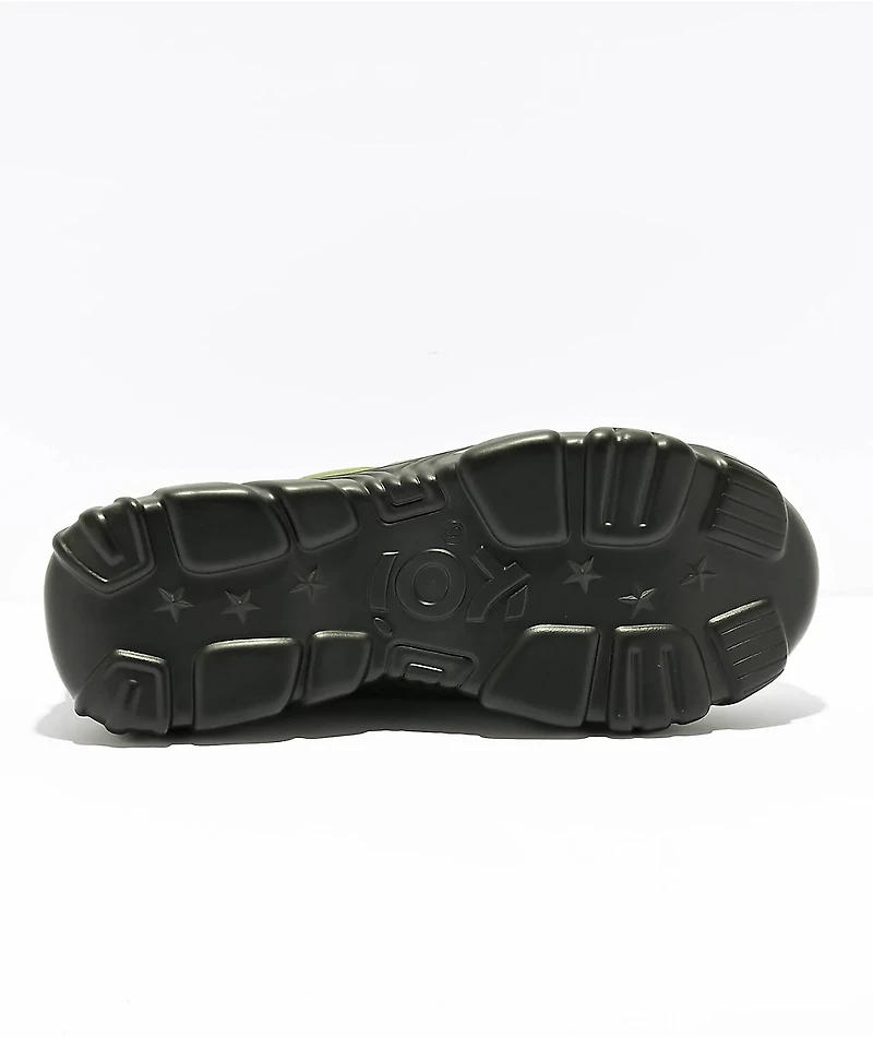 KOI Imitator Khaki Green Platform Puffer Shoes