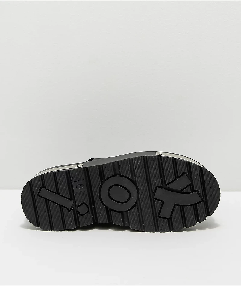 KOI Iron Hands Black Platform Shoes