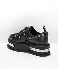 KOI Iron Hands Black Platform Shoes