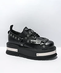 KOI Iron Hands Black Platform Shoes