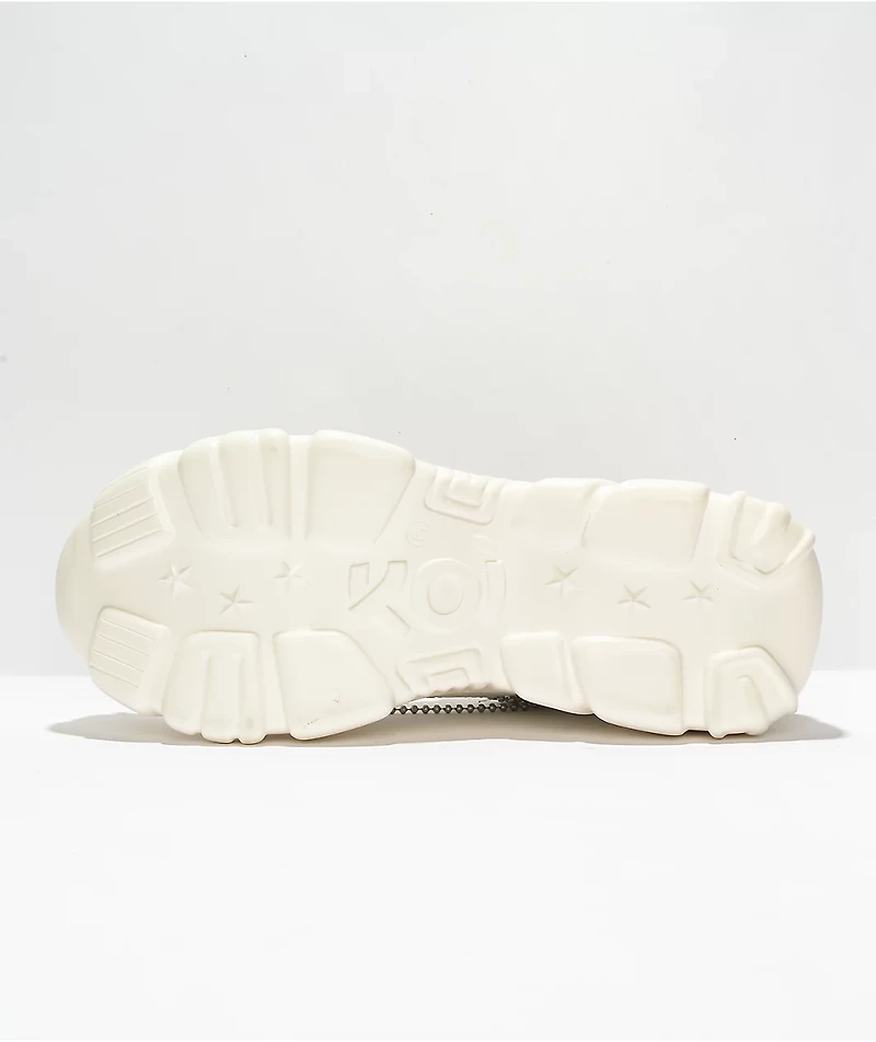 KOI Jinx Mystic Charm White Platform Shoes