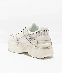 KOI Jinx Mystic Charm White Platform Shoes