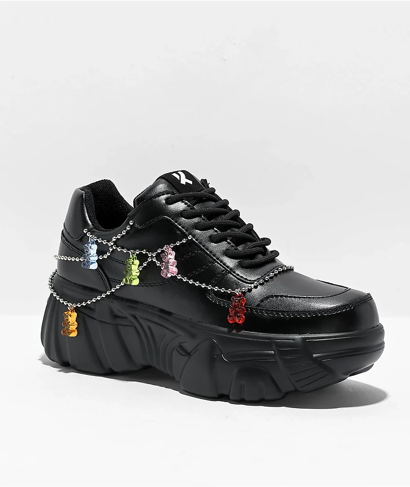 KOI Jinxxy Gummy Bear Black Shoes