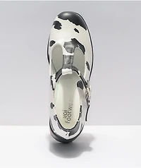 KOI Mary Jane Nettie Cow Print Shoes