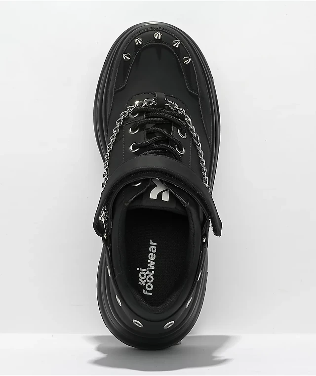 KOI Parador Grunge Black Platform Shoes Connecticut Post Mall