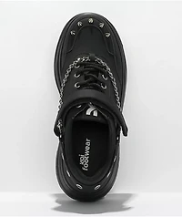 KOI Parador Grunge Black Platform Shoes