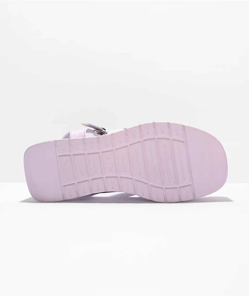 KOI Raikuma Lilac Chunky Platform Sandals