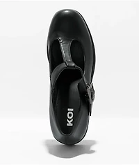 KOI Sai Mary Jane Black Platform Shoes