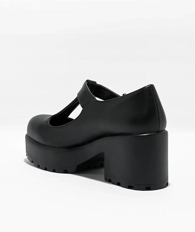 KOI Sai Mary Jane Black Platform Shoes