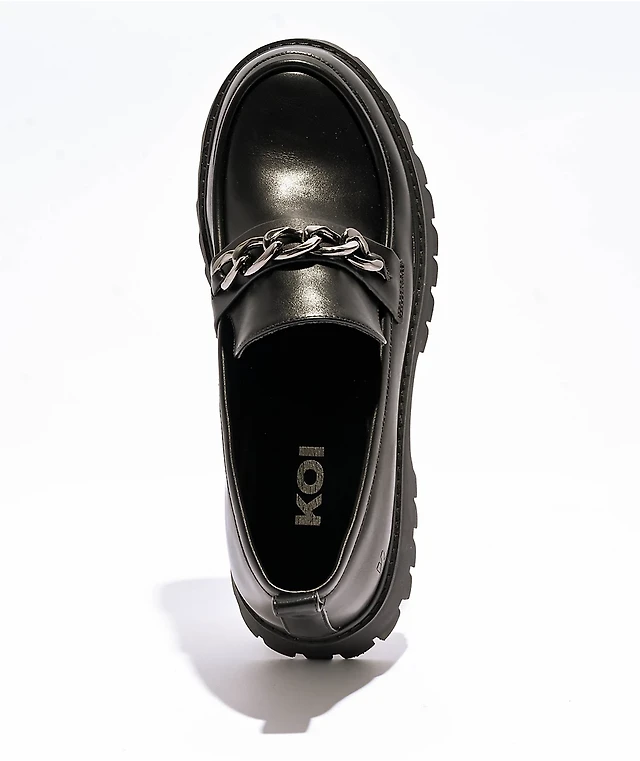 KOI Shenron Chain Black Loafers Laurent Shopping Centre