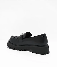 KOI Silent Dusk Black Platform Loafers
