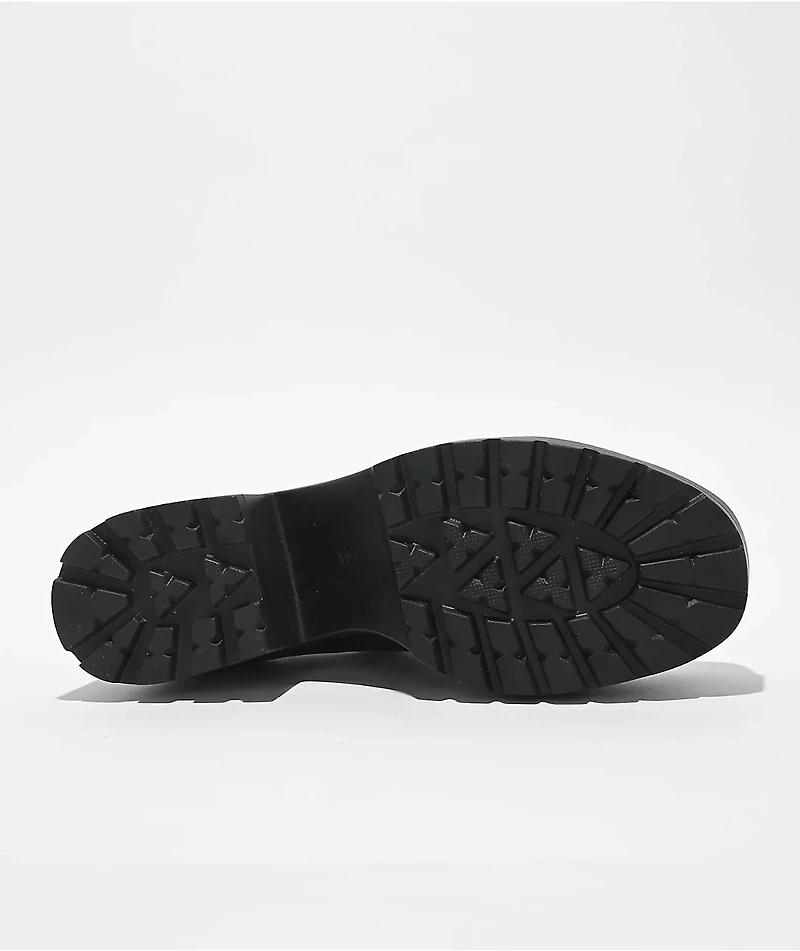 KOI Tennin Heart Black Platform Shoes