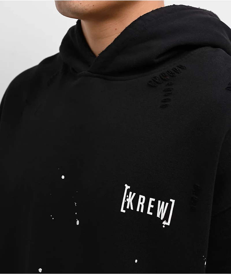 KREW Ripper Faded Black Hoodie
