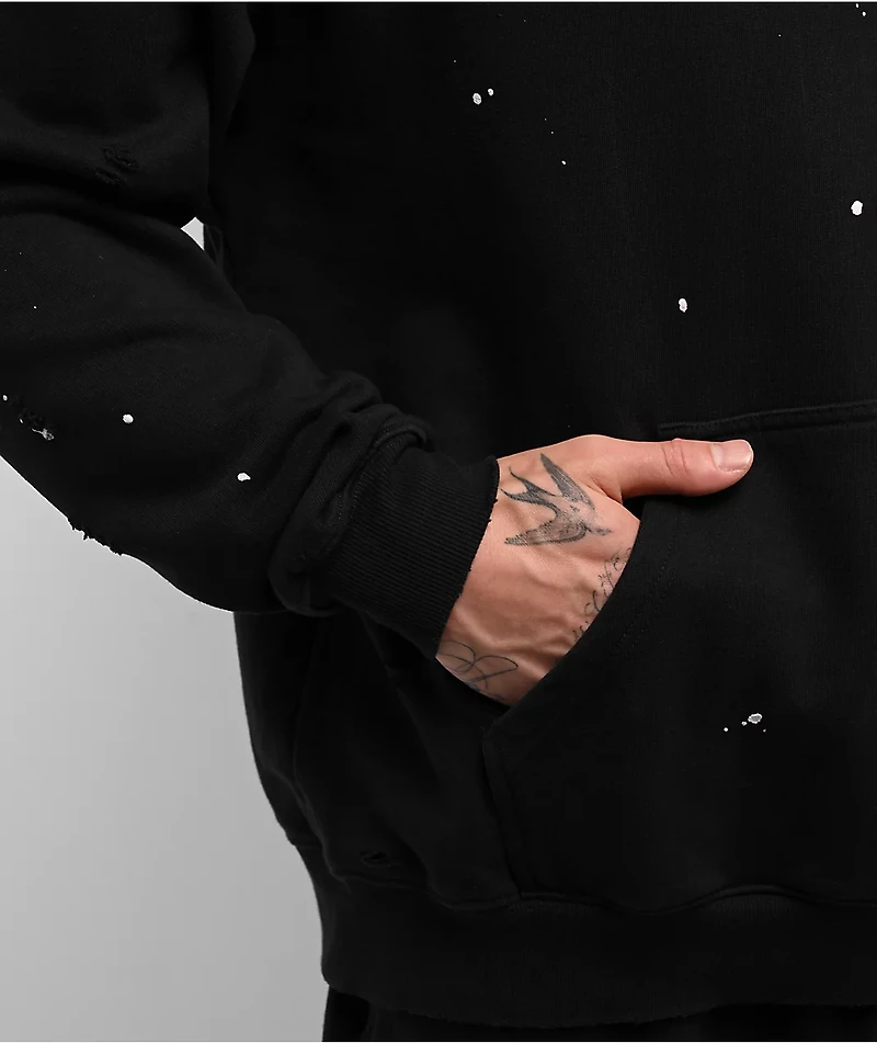 KREW Ripper Faded Black Hoodie