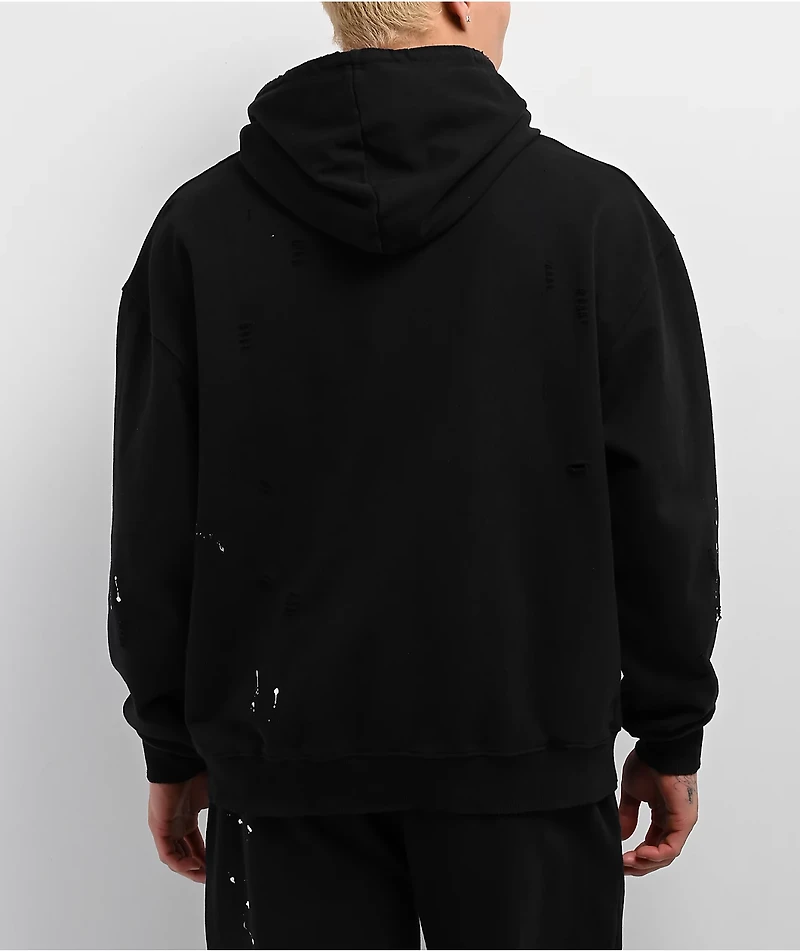 KREW Ripper Faded Black Hoodie