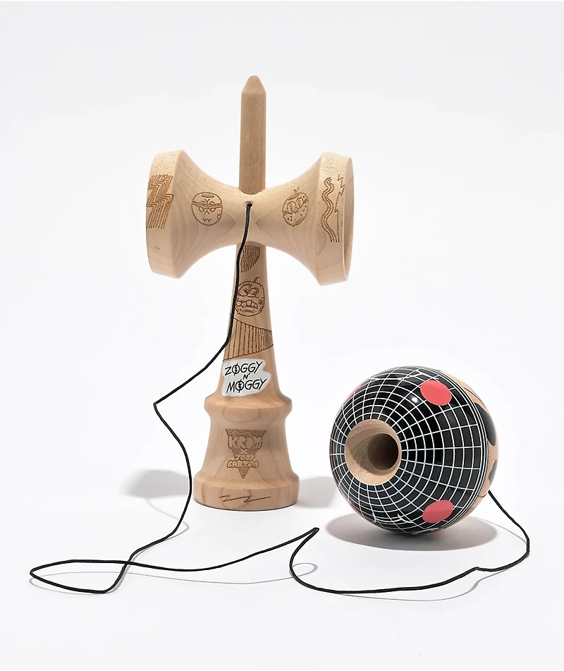 KROM x Jody Barton Zoggy & Moggy Gridball Kendama